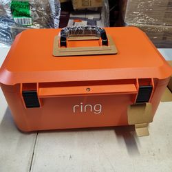 Ring jobsite Lockable Security Box With 2 battery powered spotlights