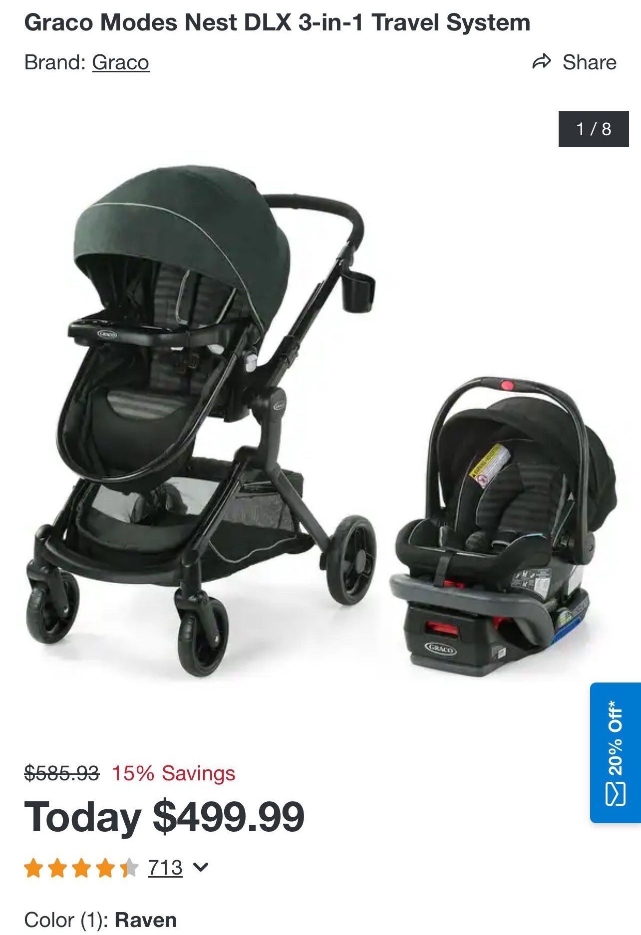 Graco Car Seat Stroller Bassinet & Toddler Seat Travel System