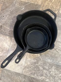 Set Of cast Iron Pans
