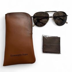 Ermenegildo Zegna Sunglasses with Brown Case