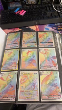 Pokemon card rainbow cards secret rare lot of 9