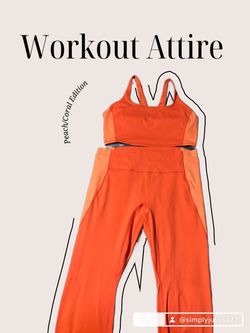 Coral Two-Piece Workout Set XL