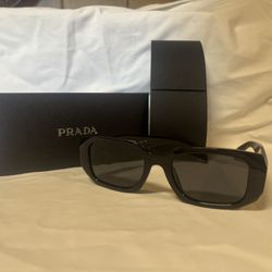 Prada PR17WS 1AB5S049 Women's Sunglasses 49 mm Black / Dark Grey Lens