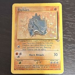 Rare Pokemon Misprint - First generation Ryhorn