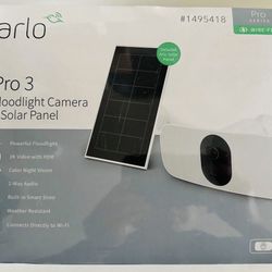 Arlo Pro 3 Floodlight Camera With Solar Panel
