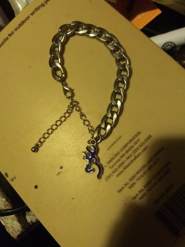 Titanium Silver. CHarm Bracelet