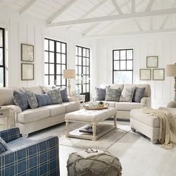 Traemore Linen Living Room Set &FREE DELİVERY 🚚 New Living Room Set  & Sofa And Loveseat 