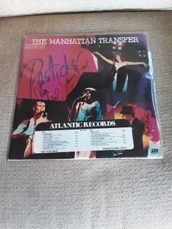 NM/NM+Autographed  Manhattan Transfer-Pastiche Vinyl *w PROOF*