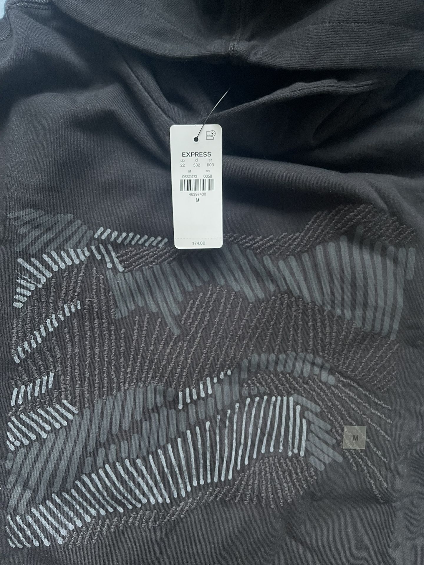 Simple design print Black Hoodie