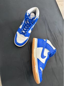 Nike Dunks High Shoe Men’s 11.5 Blue White like new