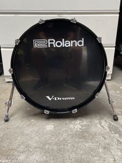 Roland KD-220 22" V-Drum Electronic Bass Drum With Trigger Pad Black Fade