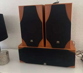 Monitor Audio Bookshelf Speakers with Center Channel