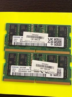 Samsung Ram 16GB DDR5 (QTY-2)pcs