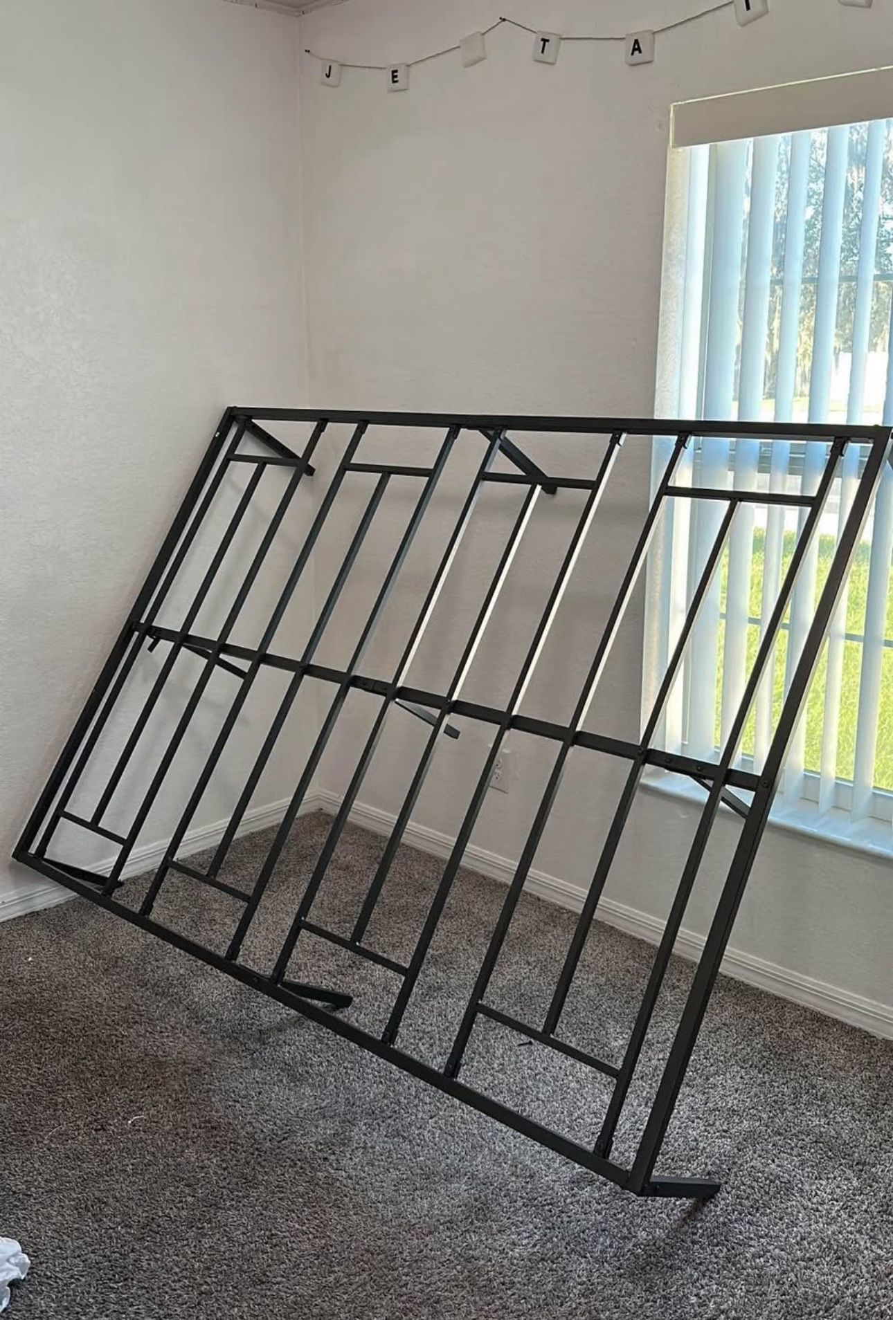 Metal Plain Bed frame Full Size
