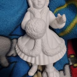 Department Dept 56 Cheryl Johnson Victorian Winter Figurine Girl Holding Muff