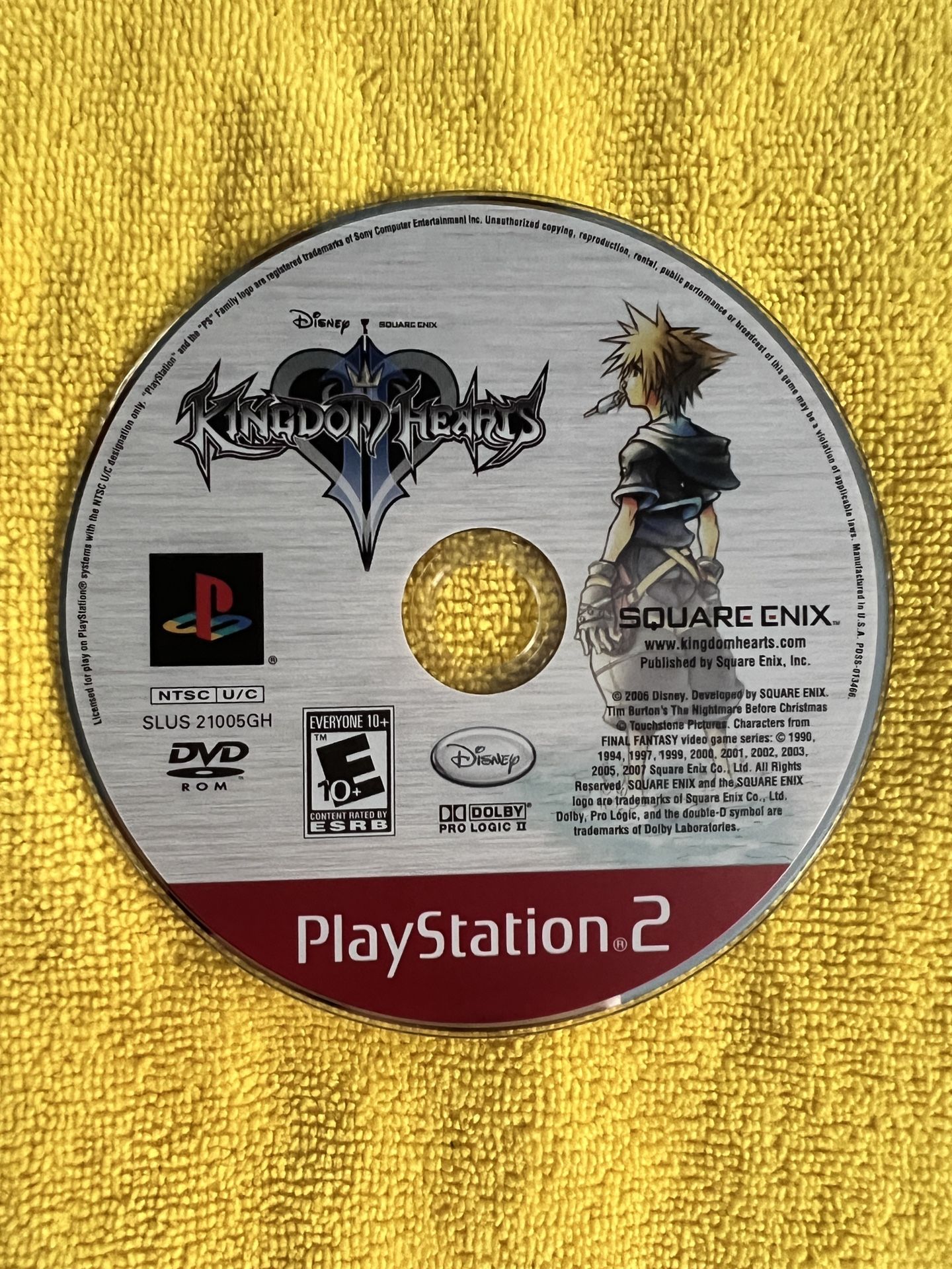 Kingdom Hearts Sony Playstation 2 PS2 Game Tested + Working Disc Only