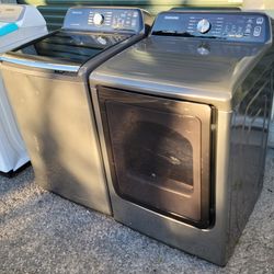 Samsung Top Load Washer And Gas Dryer Set 
