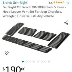 Five-piece Hood Vents