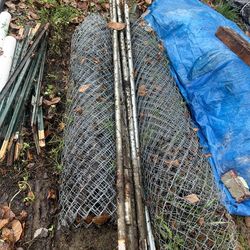 Chain link fence and posts