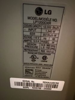 LG portable AC