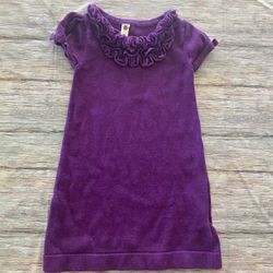 Baby & Toddler Girls 2T Purple Ruffled Sweater Dress