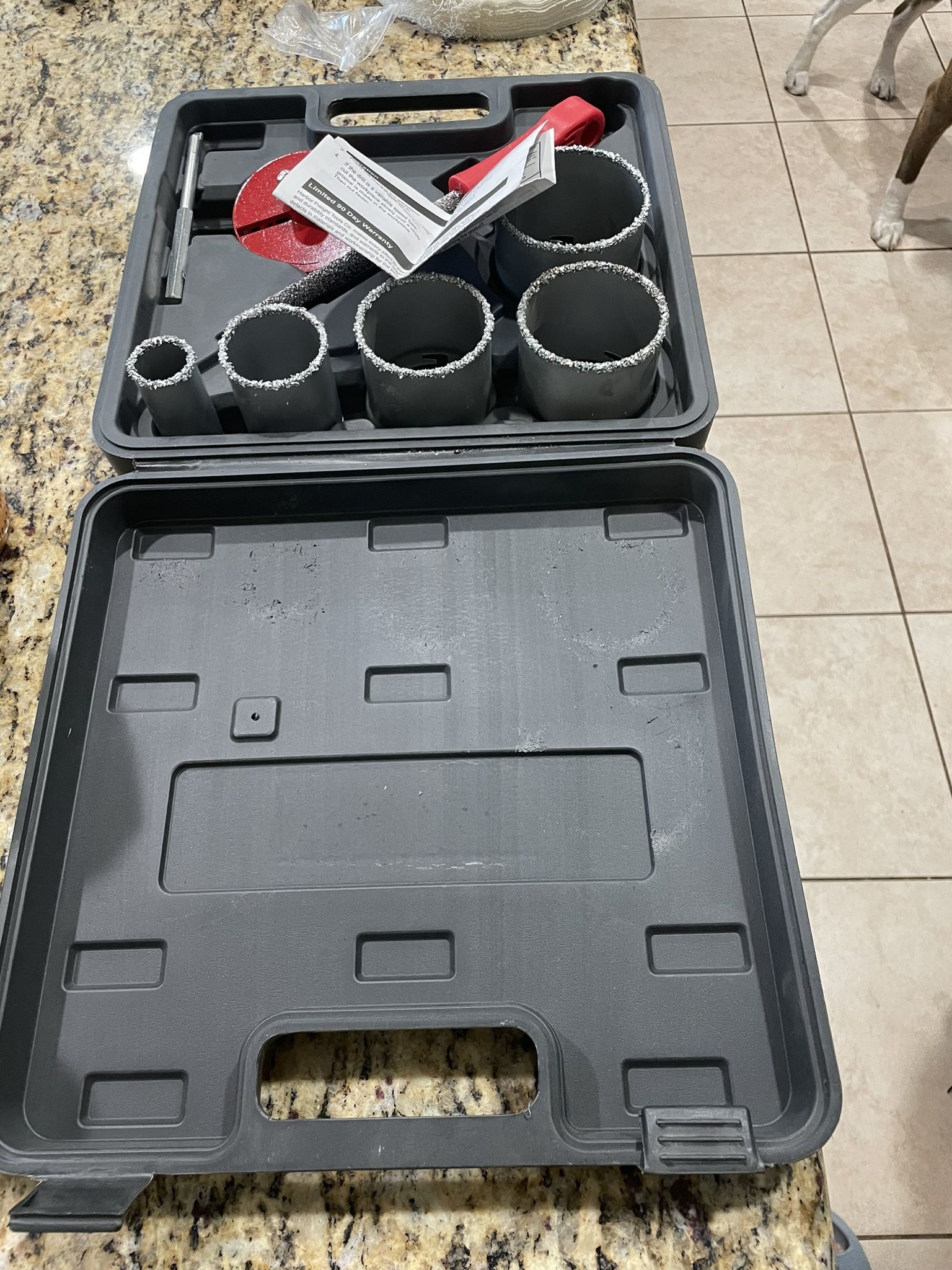 Warrior Brand New 8 Piece Carbide Grit Hole Saw Set