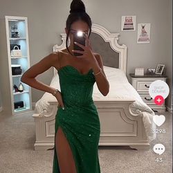 Emerald Green Prom Dress