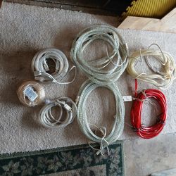 Electric string lights twenty five foot down two ten foot