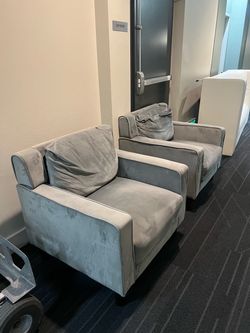 Matching Velvet Accent Chairs!