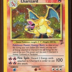 Pokemon Base Set Charzard Shadowless