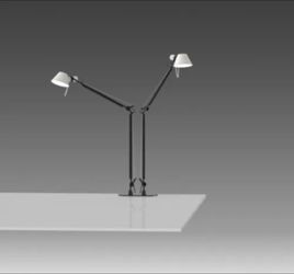 Artemide Tolomeo Classic Table With set in mount Black /White   New in the box 