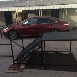 STEP FOR MOBILE HOME ADJUSTABLE 32-39 Height Heavy Duty Industrial Strength 