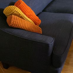 Modern Dark Blue Sofa 
