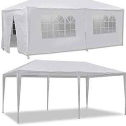 10 X 20 Outdoor Wedding Party Tent Camping Shelter Gazebo Canopy with Removable Sidewalls Easy Set Gazebo BBQ Pavilion Canopy Cater Events