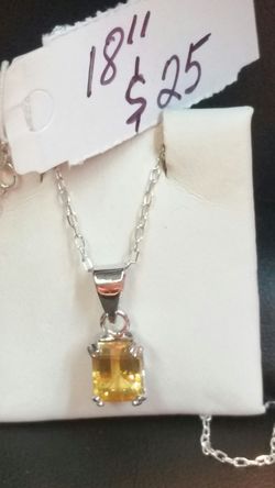 .925 genuine silver necklace with pendant