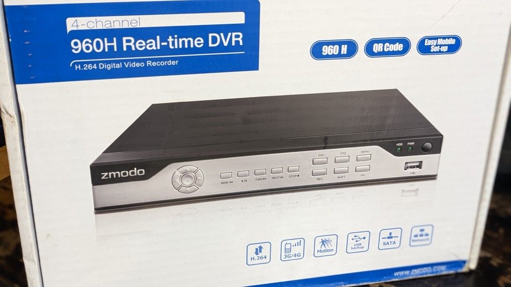Zmodo 4 Channel H.264 Security DVR $10 OBO