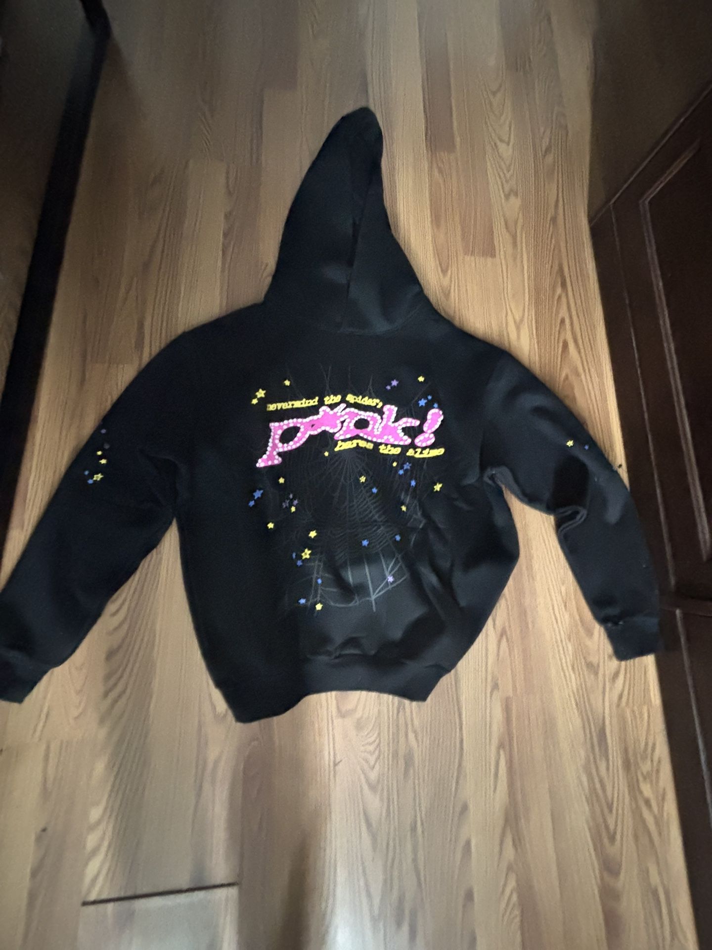 V1 Black Sp5der Hoodie