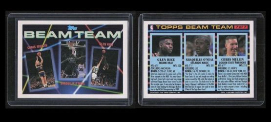 SHAQUILLE O'NEAL Rookie Year Topps Beam Team  1992-93 Basketball Card