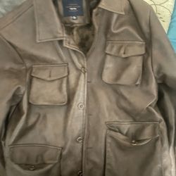 Mark asher Leather Jacket 🧥 Brown Large $10