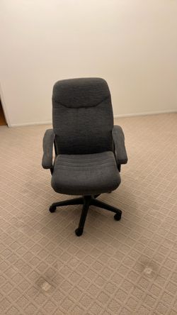 Grey Fabric Office Chair $20 OBO