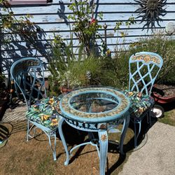 Bistro Table with two matching chairs