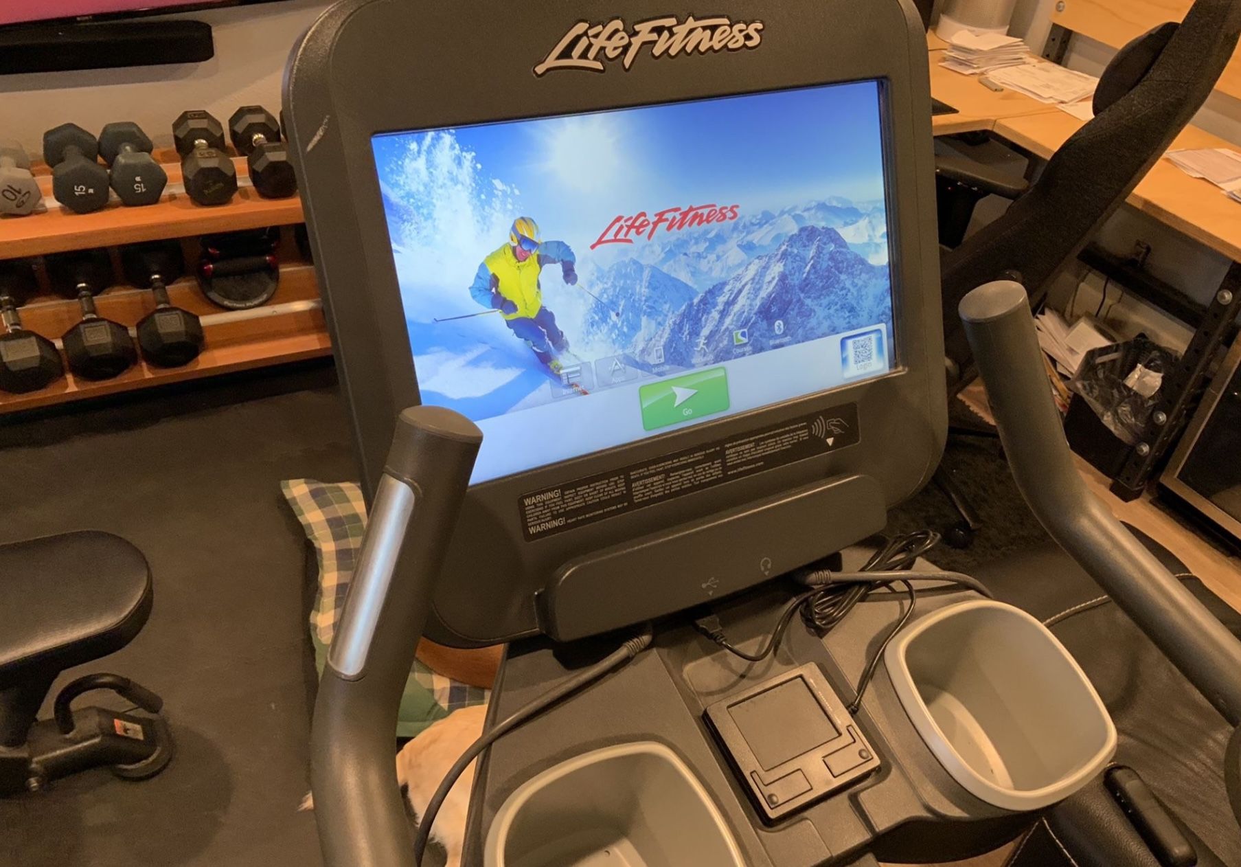 Gym Quality LifeFitness Stationary Exercise Bike