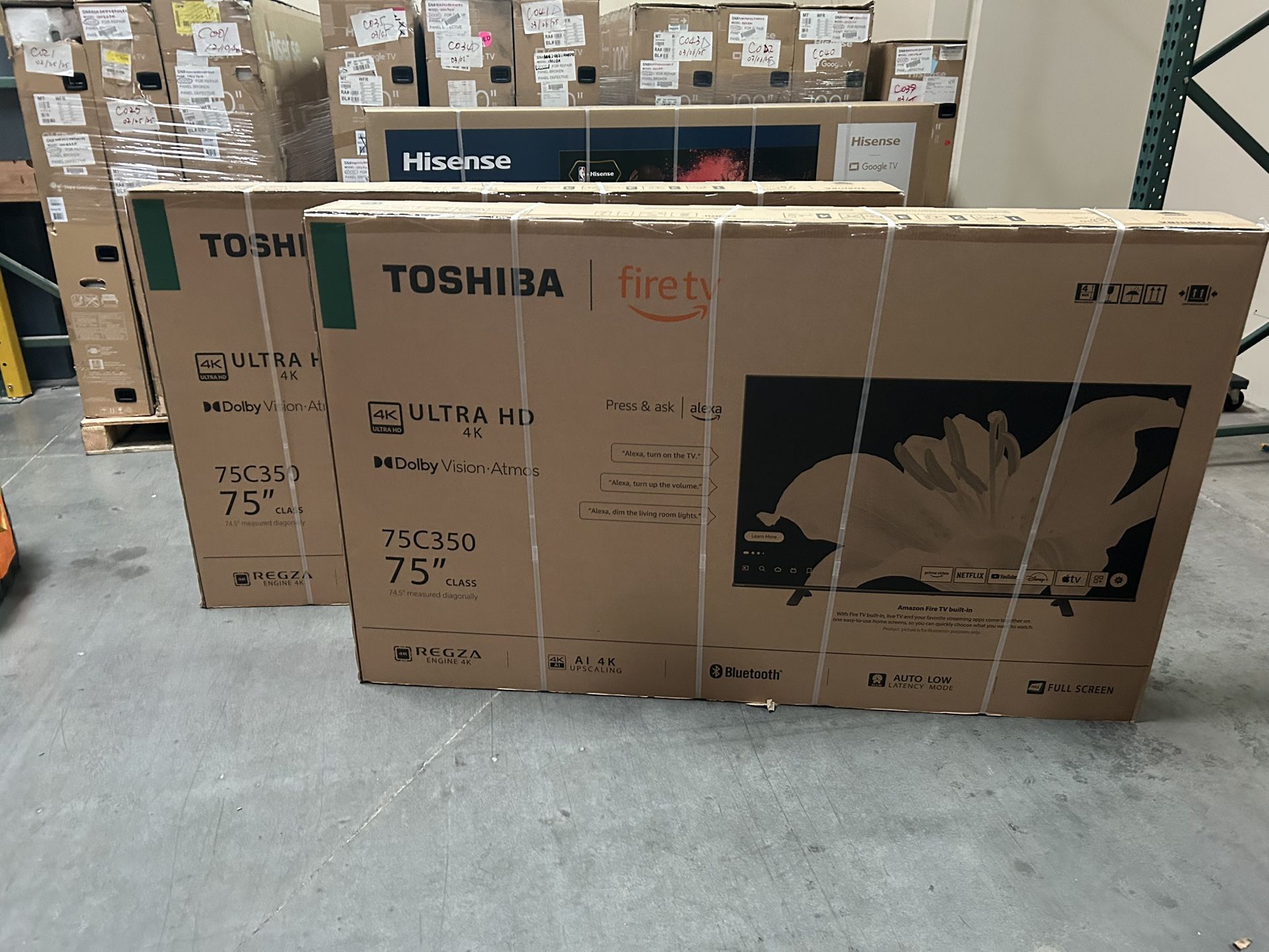 TOSHIBA 75 INCH SMART TV 4K
