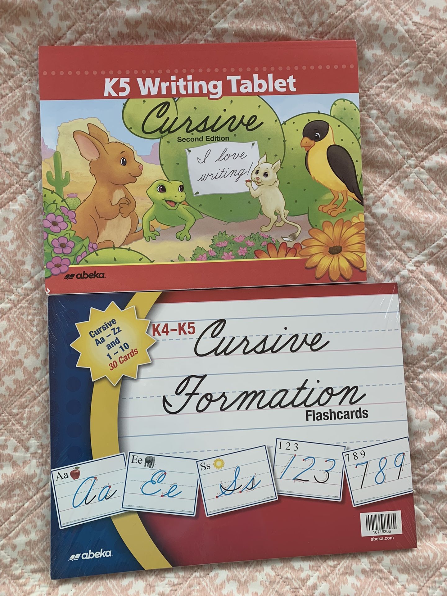 Abeka Cursive Writing Tablet & Flash Cards