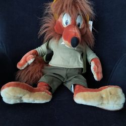 Rare Vintage Disney 24" Brer Fox Plush: Song of The South/Splash Mountain 