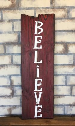 Handcrafted wood signs