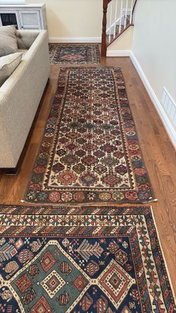 1870’s Antique Caucasian Kazak Rug 11x3.5