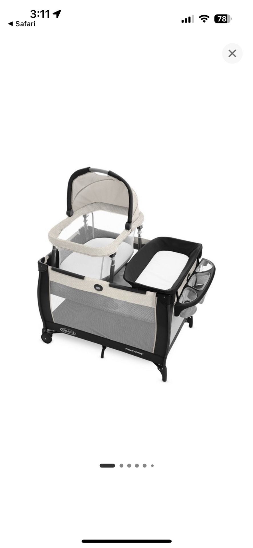 Graco Pack 'n Play Day2dream Travel Bassinet And Play Yard