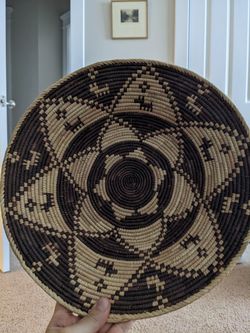 13.5 Wall basket Contrasting Geometric Pattern 
