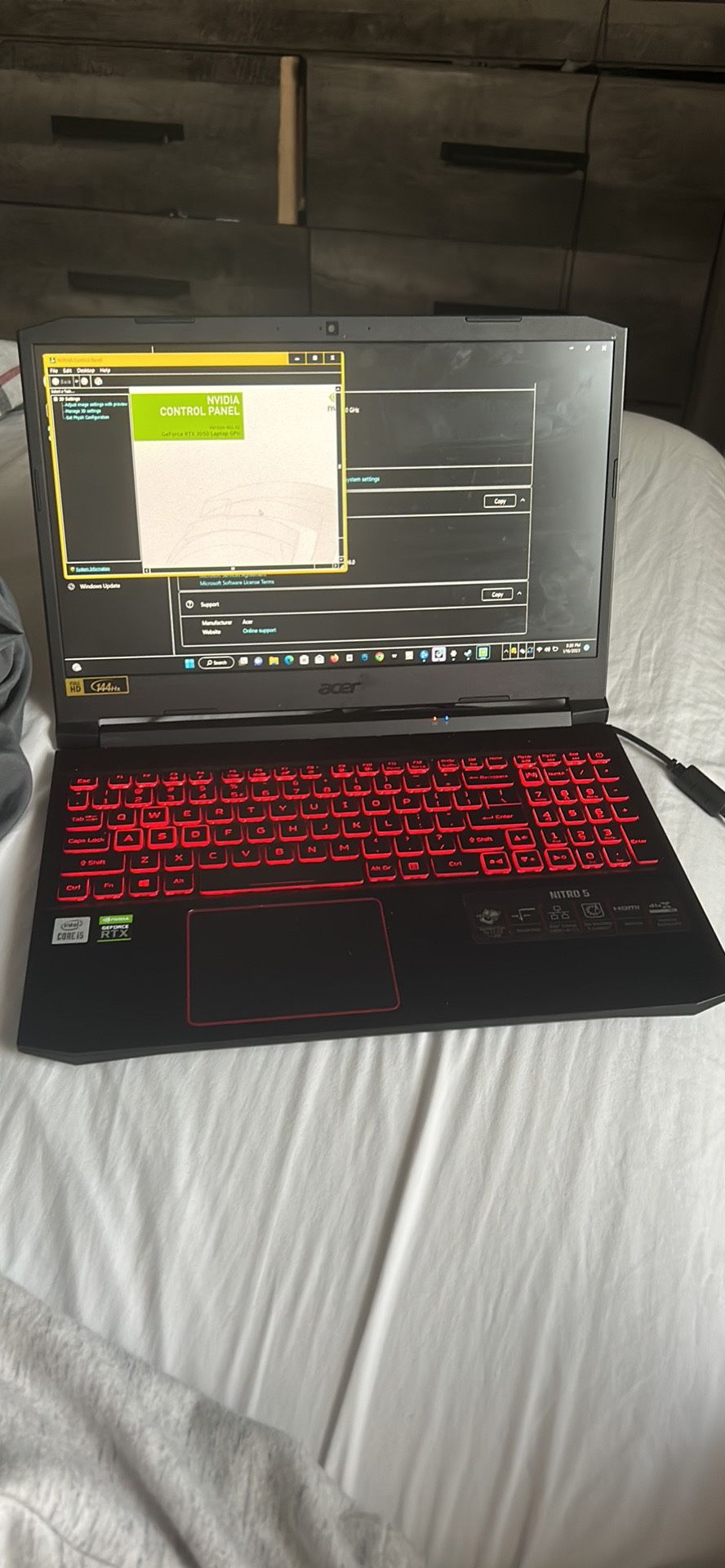 Acer Nitro 5 3050 With Accessories